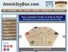 Tablet Screenshot of amishtoybox.com